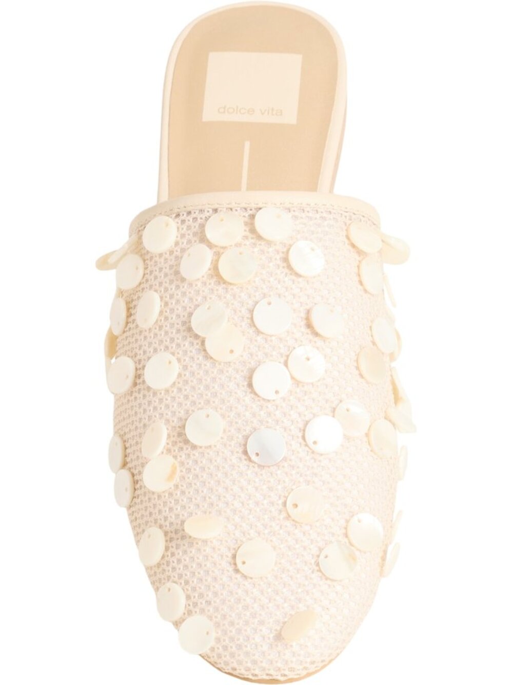 Dolce Vita Rova Bead Mule Shoes - Ivory